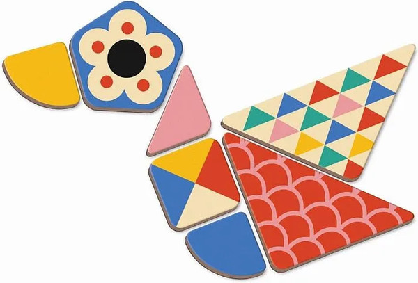 Изображение товара Развивающая игра Janod Книга-игра Мозаика в геометрии магнитная J02720