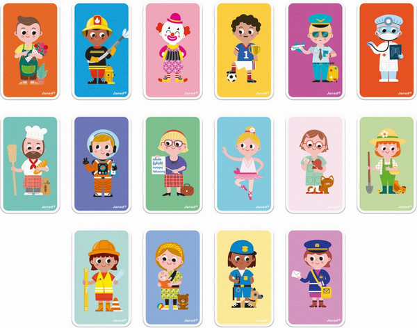 Изображение товара Развивающий игровой набор Janod Книга-игра Профессии магнитная J02597