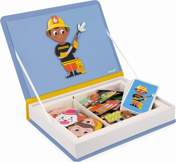 Изображение товара Развивающий игровой набор Janod Книга-игра Профессии магнитная J02597