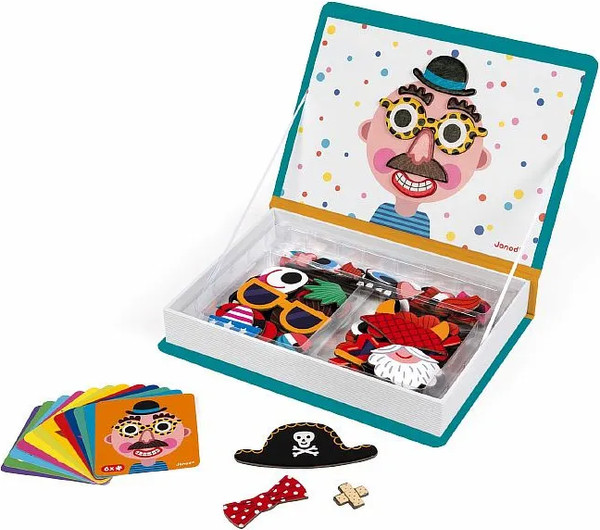 Изображение товара Развивающая игра Janod Книга-игра Смешные мальчишки магнитная J02716