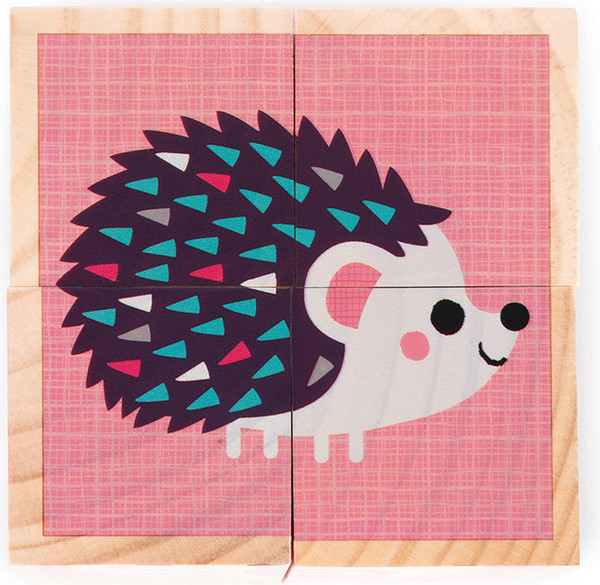 Изображение товара Развивающий игровой набор Janod Кубики Животные малыши J08001