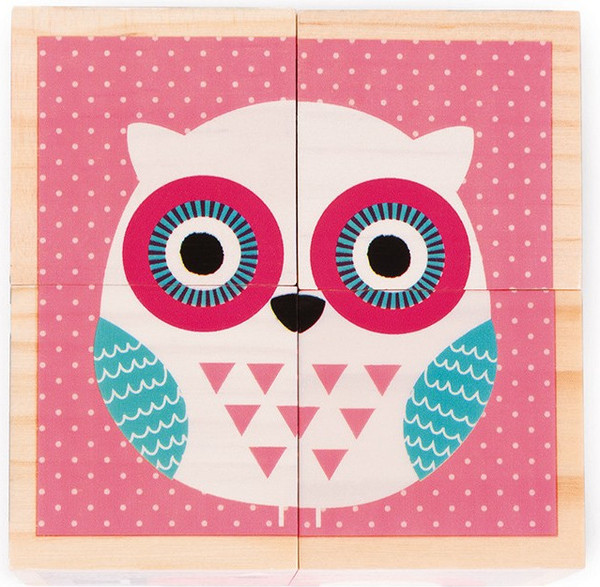 Изображение товара Развивающий игровой набор Janod Кубики Животные малыши J08001