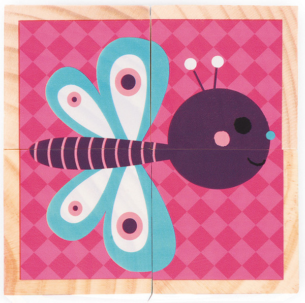 Изображение товара Развивающий игровой набор Janod Кубики Животные малыши J08001