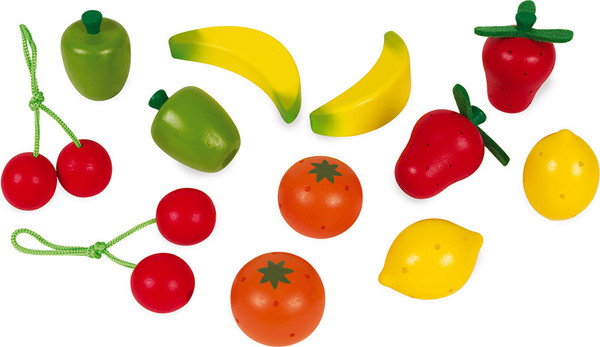 Изображение товара Набор игрушечных продуктов Janod Набор фруктов в ящике J05610