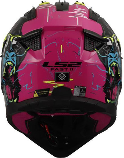 Изображение товара Мотошлем LS2 MX708 Fast 2 Gorilla (M, Purple H-V Yellow)