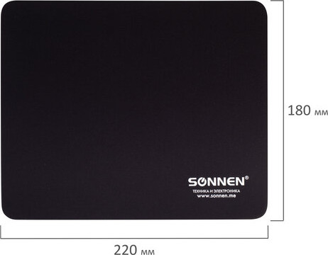 Изображение товара Коврик для мыши Sonnen 513309 (черный)