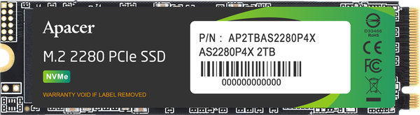 Изображение товара SSD диск Apacer AS2280P4X 256GB (AP256GAS2280P4X-1)