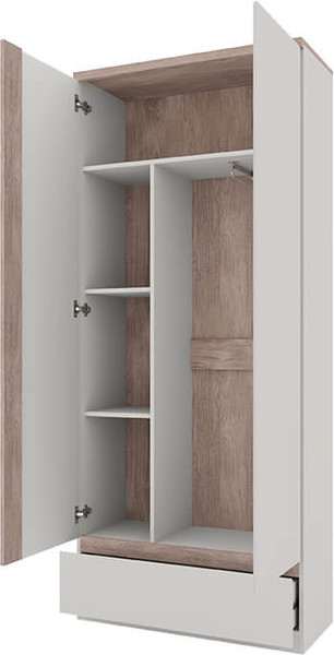 Изображение товара Шкаф Anrex Lima 2D1S (персидский жемчуг/мадура)