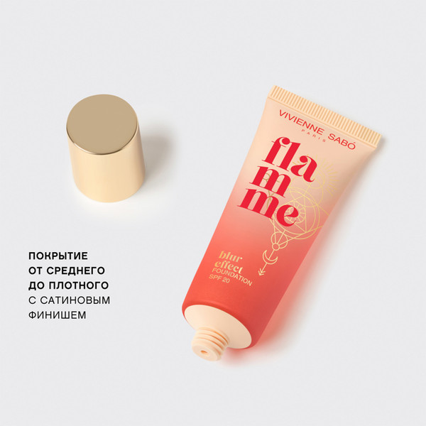 Изображение товара Тональный крем Vivienne Sabo Flamme тон 01 слоновая кость (23мл)