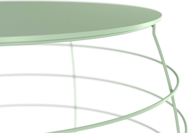 Изображение товара Журнальный столик Sheffilton SHT-CT77 (бразо/мятный мдф/металл)