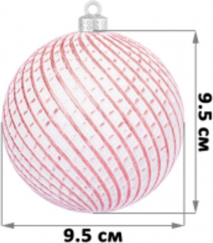 Изображение товара Набор шаров новогодних Elan Gallery Винтаж С эффектом старины / 970128 (розовый)