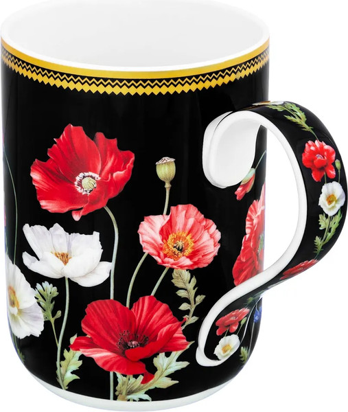 Изображение товара Кружка Elan Gallery Маки на черном / 420653