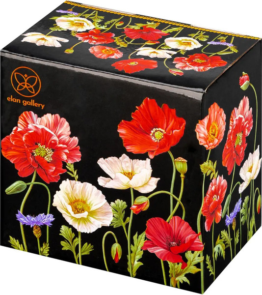 Изображение товара Кружка Elan Gallery Маки на черном / 420653