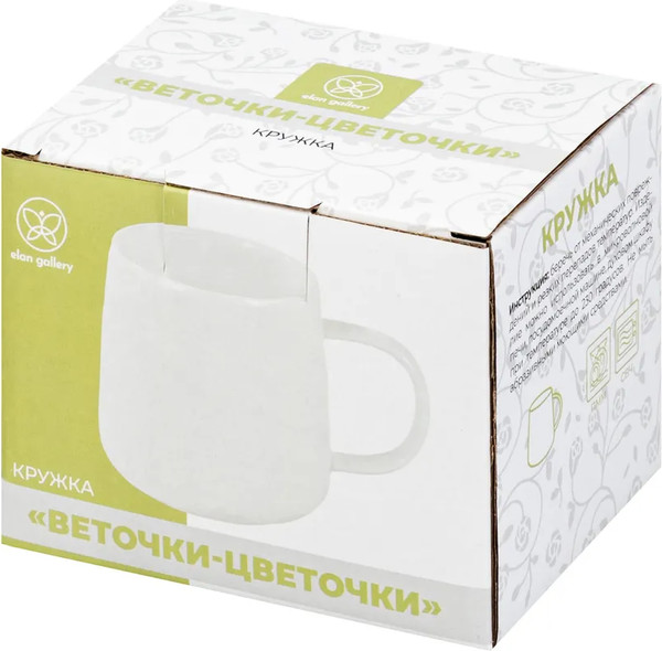 Изображение товара Кружка Elan Gallery Веточки-цветочки / 950309