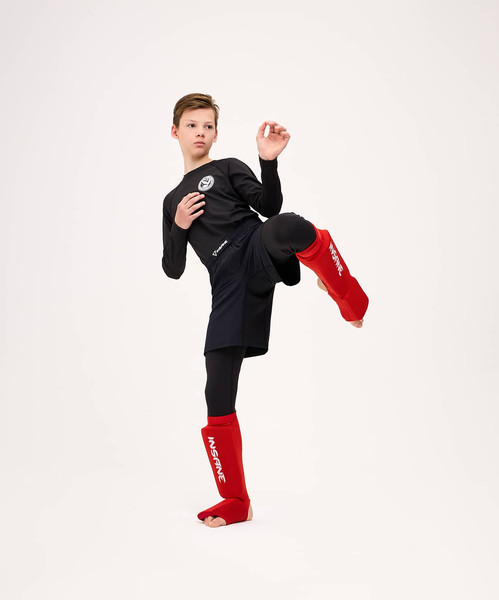 Изображение товара Защита голень-стопа для единоборств Insane Protegat / IN24-SG200-K (XXS, красный)