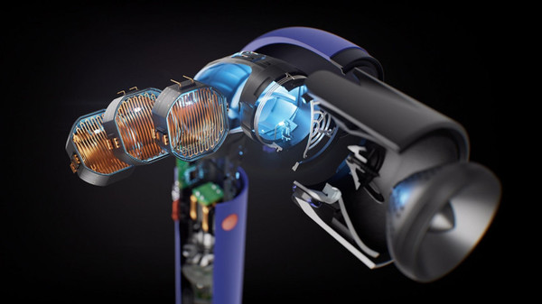 Изображение товара Фен Dyson SS R HD18 / 522266-01 (Vinca Blue/Topaz Orange)