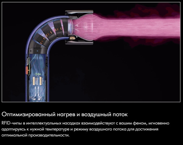 Изображение товара Фен Dyson SS R HD18 / 522266-01 (Vinca Blue/Topaz Orange)