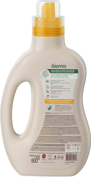 Изображение товара Кондиционер для белья BioMio Апельсин и грушевый цвет (800мл)