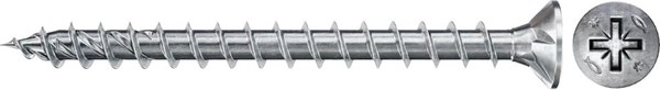 Изображение товара Шуруп FISCHER FPF II CZF 4x40 / 670201 (100шт, белый цинк)