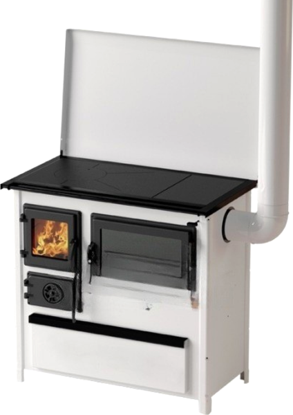 Изображение товара Печь отопительно-варочная MBS Trend D с плитой и крышкой R (белый)