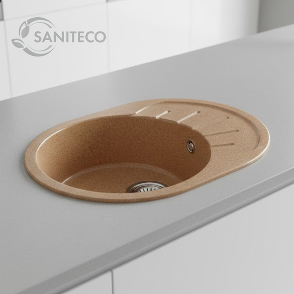 Изображение товара Мойка кухонная Saniteco Pura (терракот)