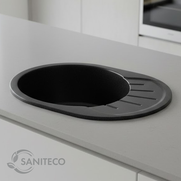 Изображение товара Мойка кухонная Saniteco Pura (черный)