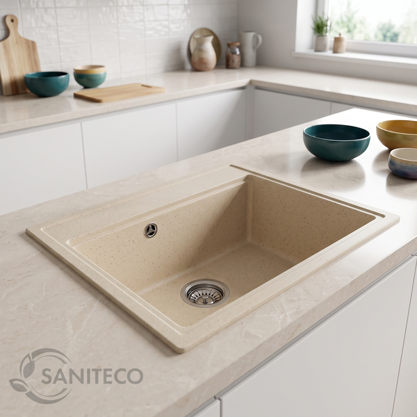 Изображение товара Мойка кухонная Saniteco Mare (бежевый)