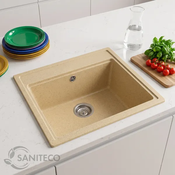 Изображение товара Мойка кухонная Saniteco Mare (песок)