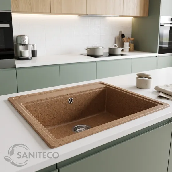 Изображение товара Мойка кухонная Saniteco Mare (терракот)