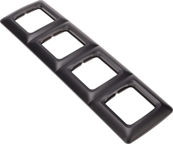 Изображение товара Рамка для выключателей и розеток Kranz KR-78-0348 (черный металлик)