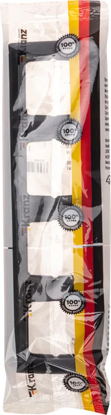 Изображение товара Рамка для выключателей и розеток Kranz KR-78-0348 (черный металлик)