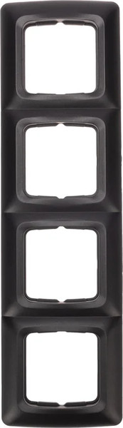 Изображение товара Рамка для выключателей и розеток Kranz KR-78-0348 (черный металлик)