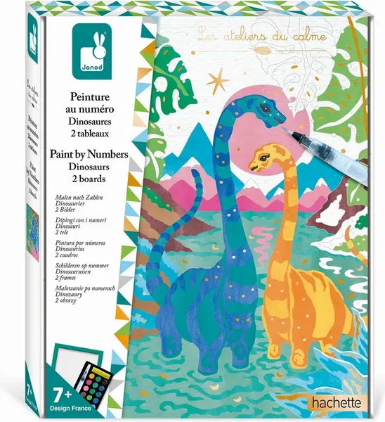 Изображение товара Картина по номерам Janod Hachette Динозавры J07982