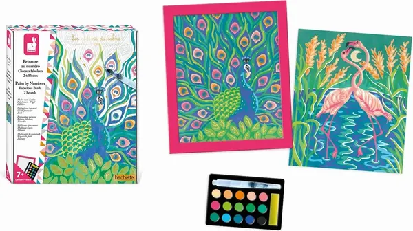 Изображение товара Картина по номерам Janod Hachette Удивительные птицы J07986