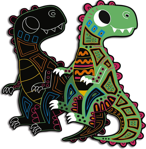 Изображение товара Набор гравюр Janod Динозавры J07889