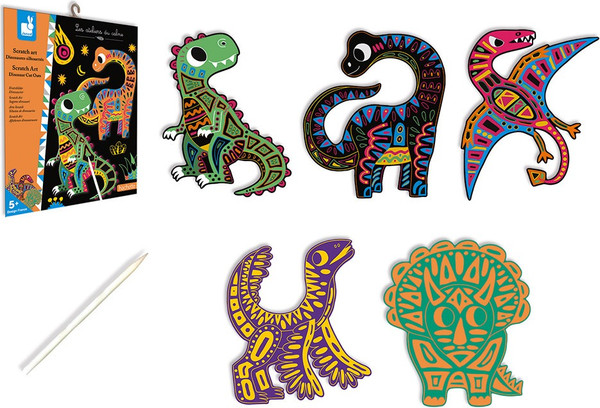 Изображение товара Набор гравюр Janod Динозавры J07889