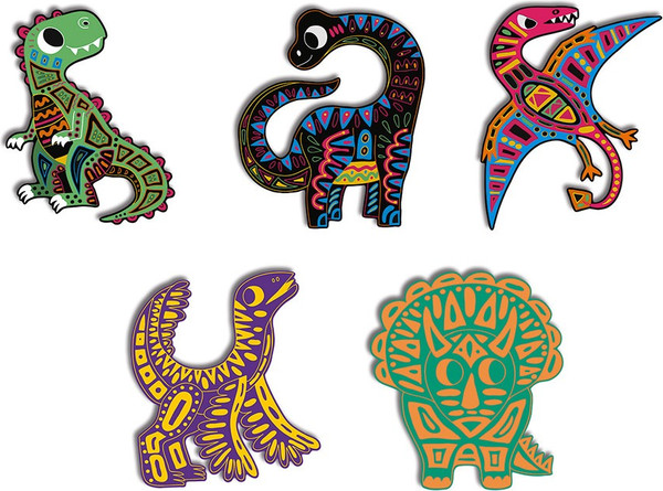 Изображение товара Набор гравюр Janod Динозавры J07889