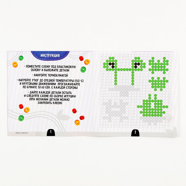 Изображение товара Развивающая игра Школа талантов Термомозаика. Уточка / 10494613