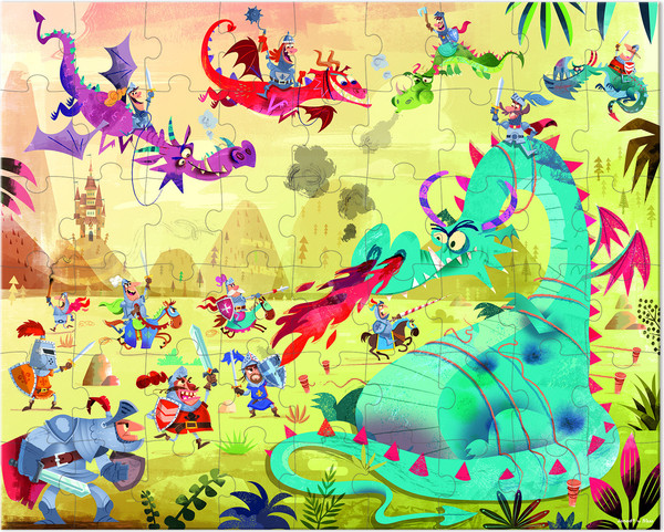 Изображение товара Пазл Janod Драконы J02615