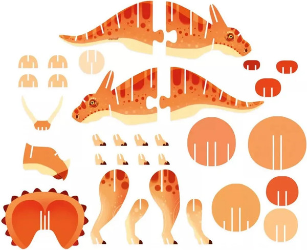 Изображение товара 3D-пазл Janod Трицератопс J05838