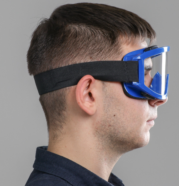 Изображение товара Мотоочки TORSO 3734825 (прозрачный/синий)