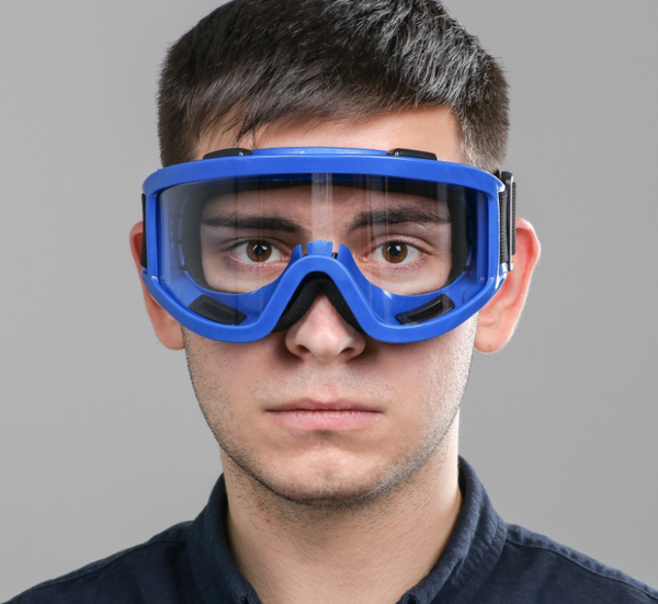 Изображение товара Мотоочки TORSO 3734825 (прозрачный/синий)