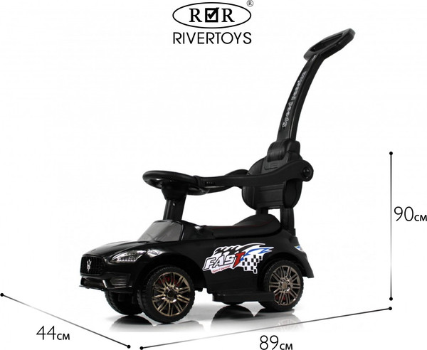 Изображение товара Каталка детская RiverToys L003LL-M (черный)