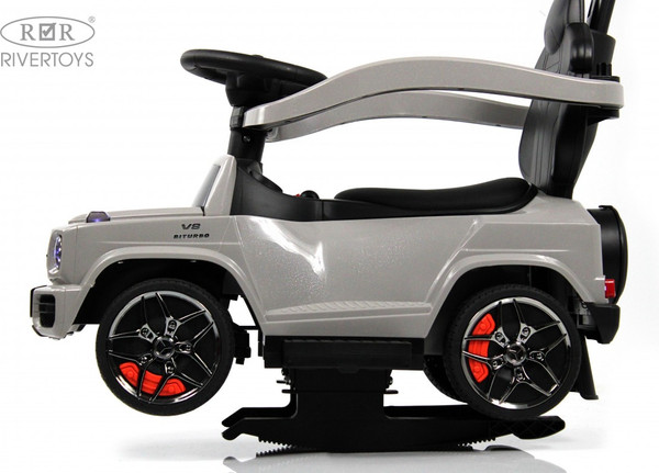 Изображение товара Детский автомобиль RiverToys Mercedes-Benz G63 / Z001ZZ-A (серый бриллиант)