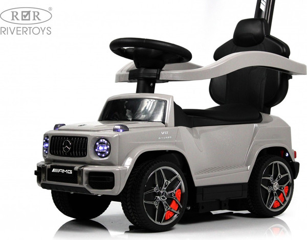 Изображение товара Детский автомобиль RiverToys Mercedes-Benz G63 / Z001ZZ-A (серый бриллиант)