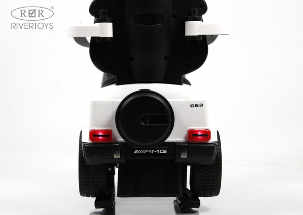 Изображение товара Качалка-каталка RiverToys Mercedes-Benz G63 / Z001ZZ-B (белый бриллиант)