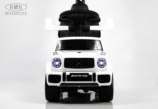 Изображение товара Качалка-каталка RiverToys Mercedes-Benz G63 / Z001ZZ-B (белый бриллиант)