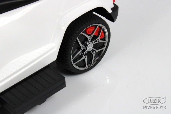 Изображение товара Качалка-каталка RiverToys Mercedes-Benz G63 / Z001ZZ-B (белый бриллиант)