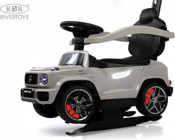 Изображение товара Качалка-каталка RiverToys Mercedes-Benz G63 / Z001ZZ-B (серый бриллиант)