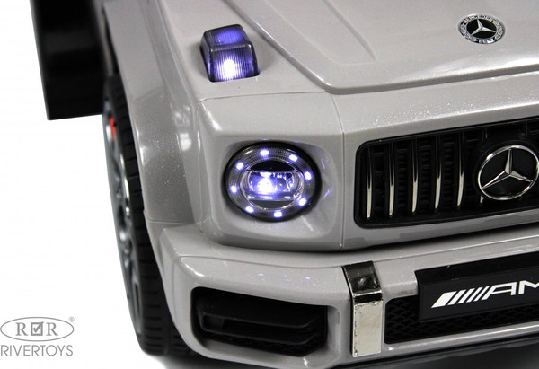 Изображение товара Качалка-каталка RiverToys Mercedes-Benz G63 / Z001ZZ-B (серый бриллиант)